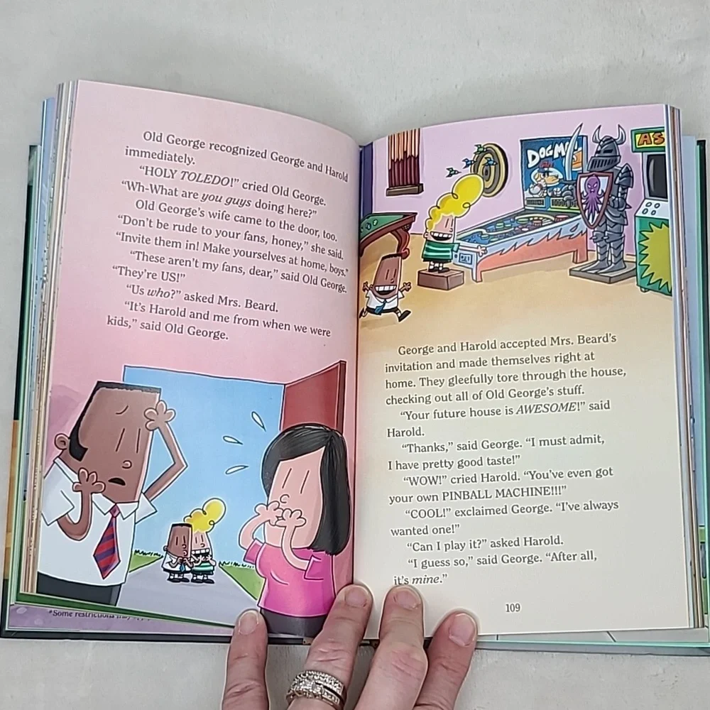Kids/Children's Illustrated Captain Underpants and Dog Man Two Books Dav Pilkey